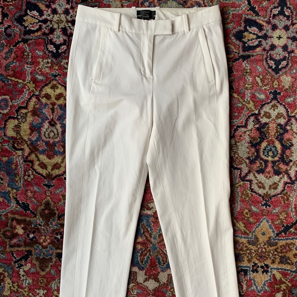 J. Crew “Maddie” women’s white, trouser pant